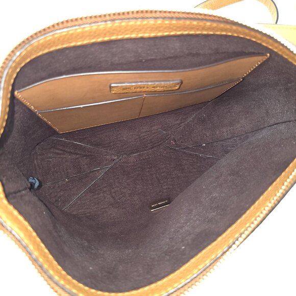 MICHAEL KORS SMALL TOP ZIP SMALL CROSSBODY BAG IN TAN BROWN PEBBLED LEATHER *VGC - Picture 9 of 16